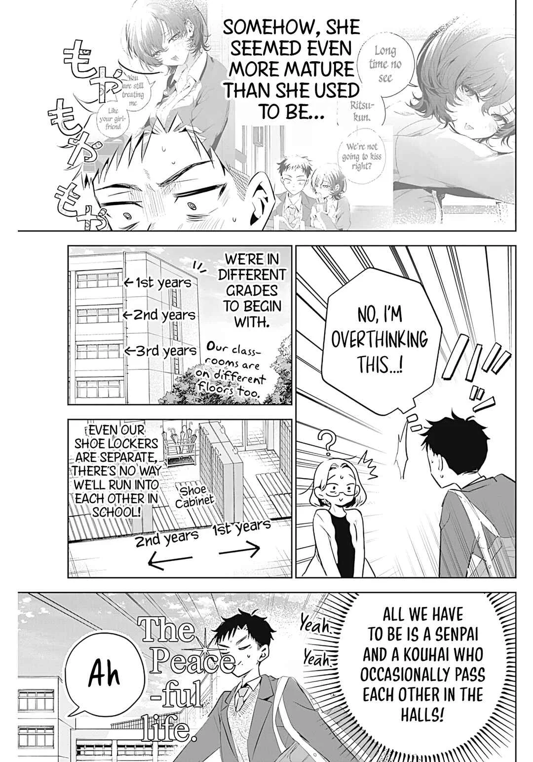 Tsuzura-senpai wa Motokano dakara Chapter 2: My Ex and Body Heat - Page 2