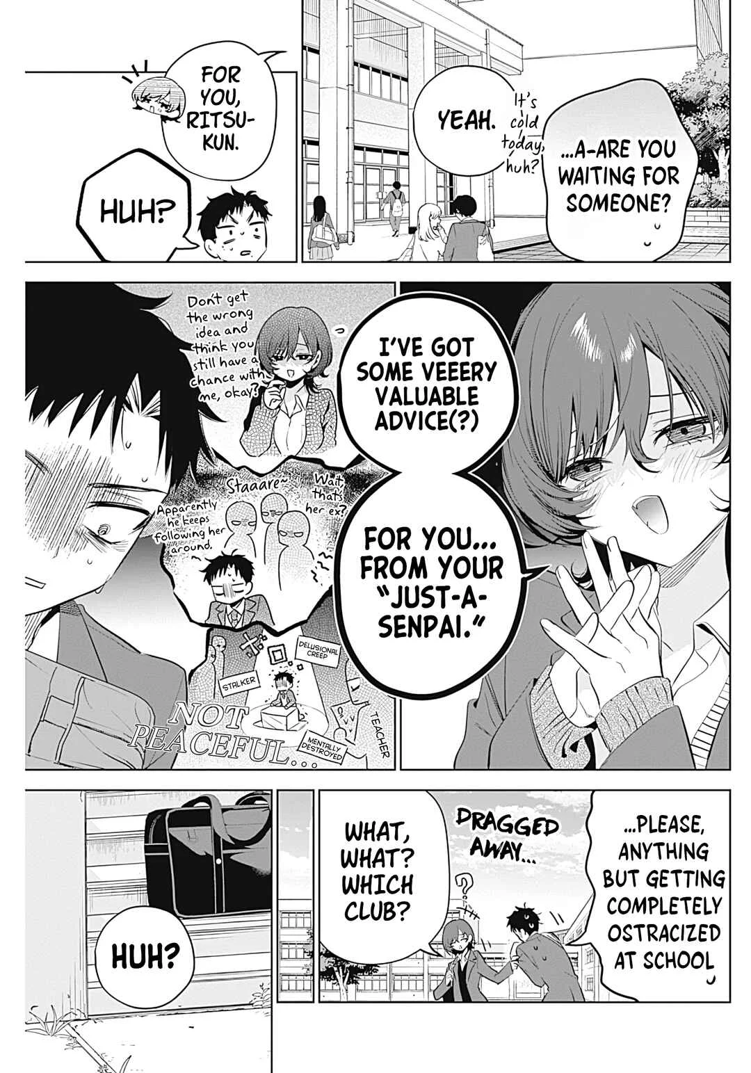 Tsuzura-senpai wa Motokano dakara Chapter 2: My Ex and Body Heat - Page 4