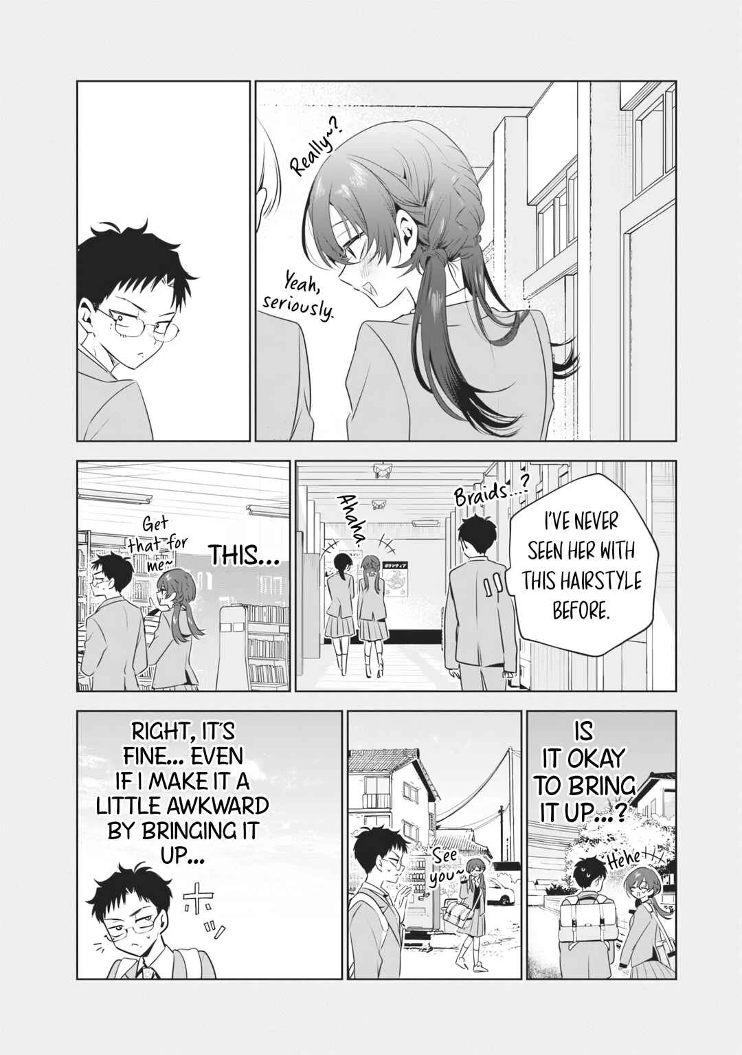 Tsuzura-senpai wa Motokano dakara Chapter 4: My Ex and Her Hairstyle - Page 9