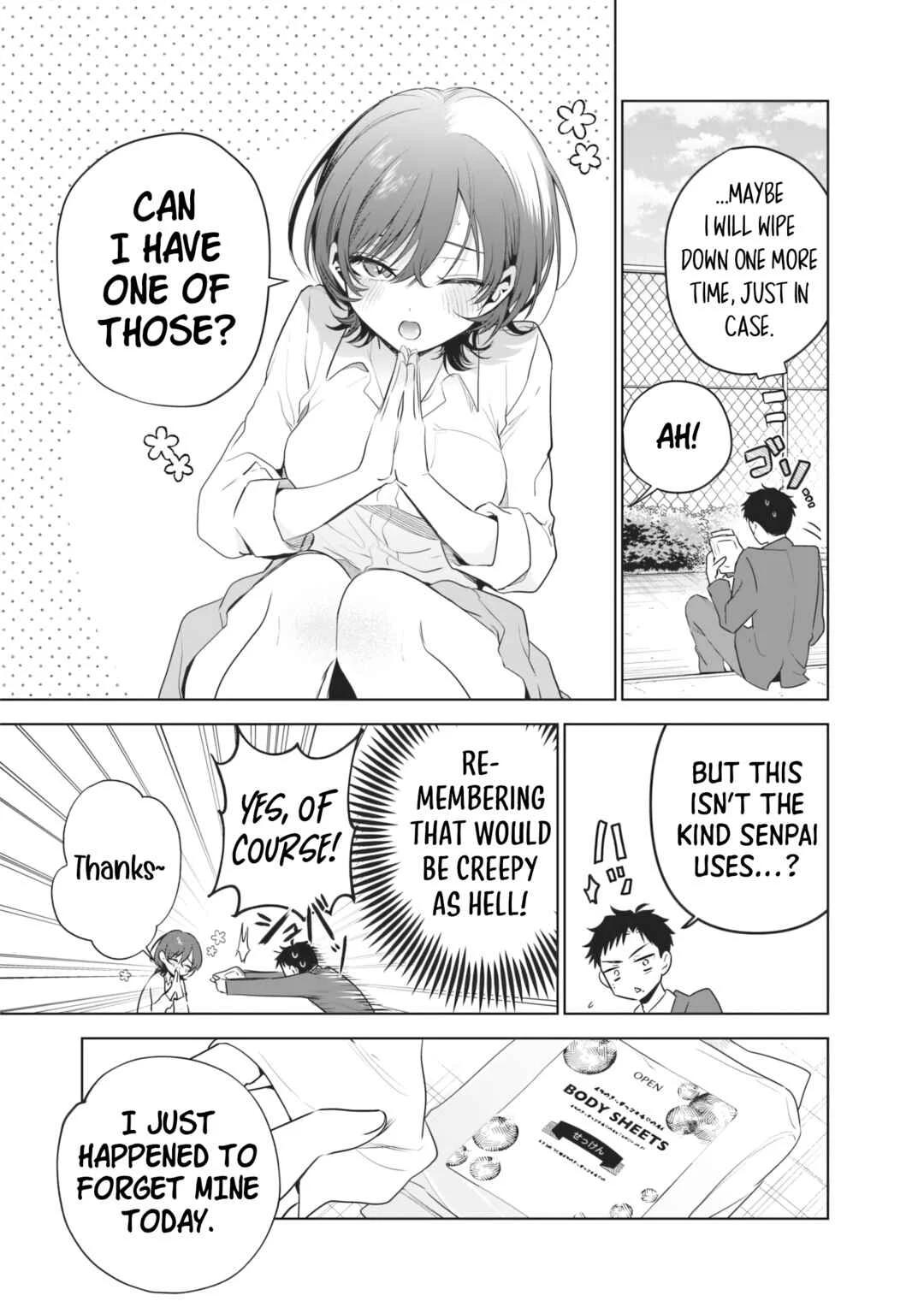 Tsuzura-senpai wa Motokano dakara Chapter 5: My Ex and Sweat - Page 9