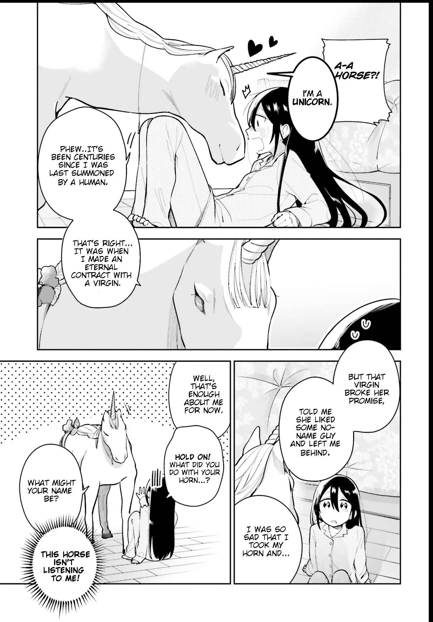Unicorn to Sabishi-gari ya Shoujo Chapter 1.1: The Perverted Unicorn and the Super Lonely Girl Part 1 - Page 11
