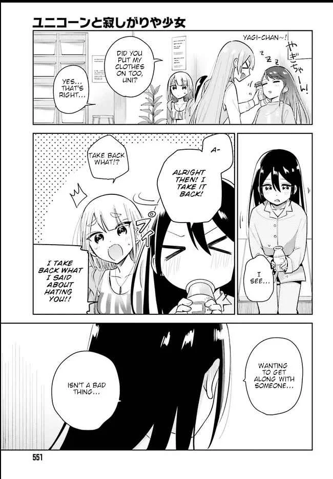 Unicorn to Sabishi-gari ya Shoujo Chapter 2.2: It's That Naked Buddies Thing, Right<3 Part 2 - Page 13