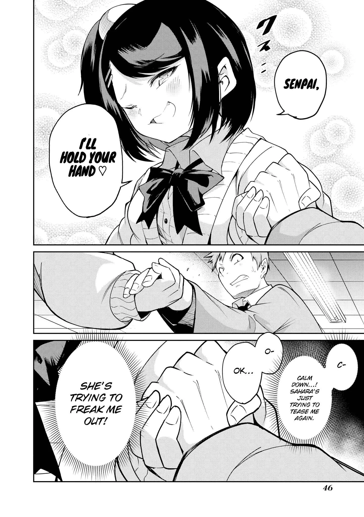 Uza Kawaii Kouhai to Ichaicha suru dake no Anthology Comic Chapter 3: Sahara Won't Lose Today Either! - Page 14