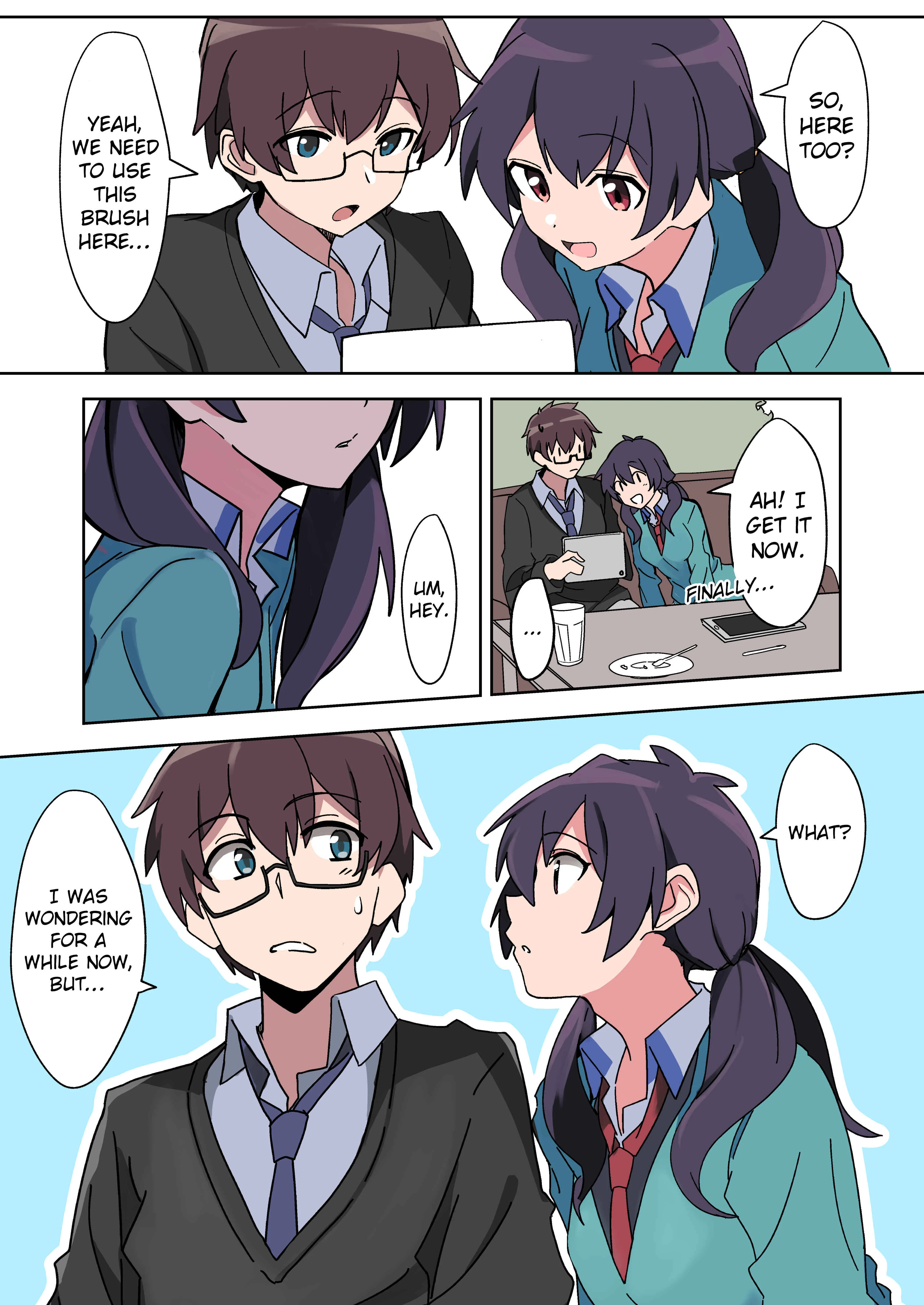 Vivid Line Chapter 2: About the Case When the Female Friend Brings Her Face Too Close - Page 1