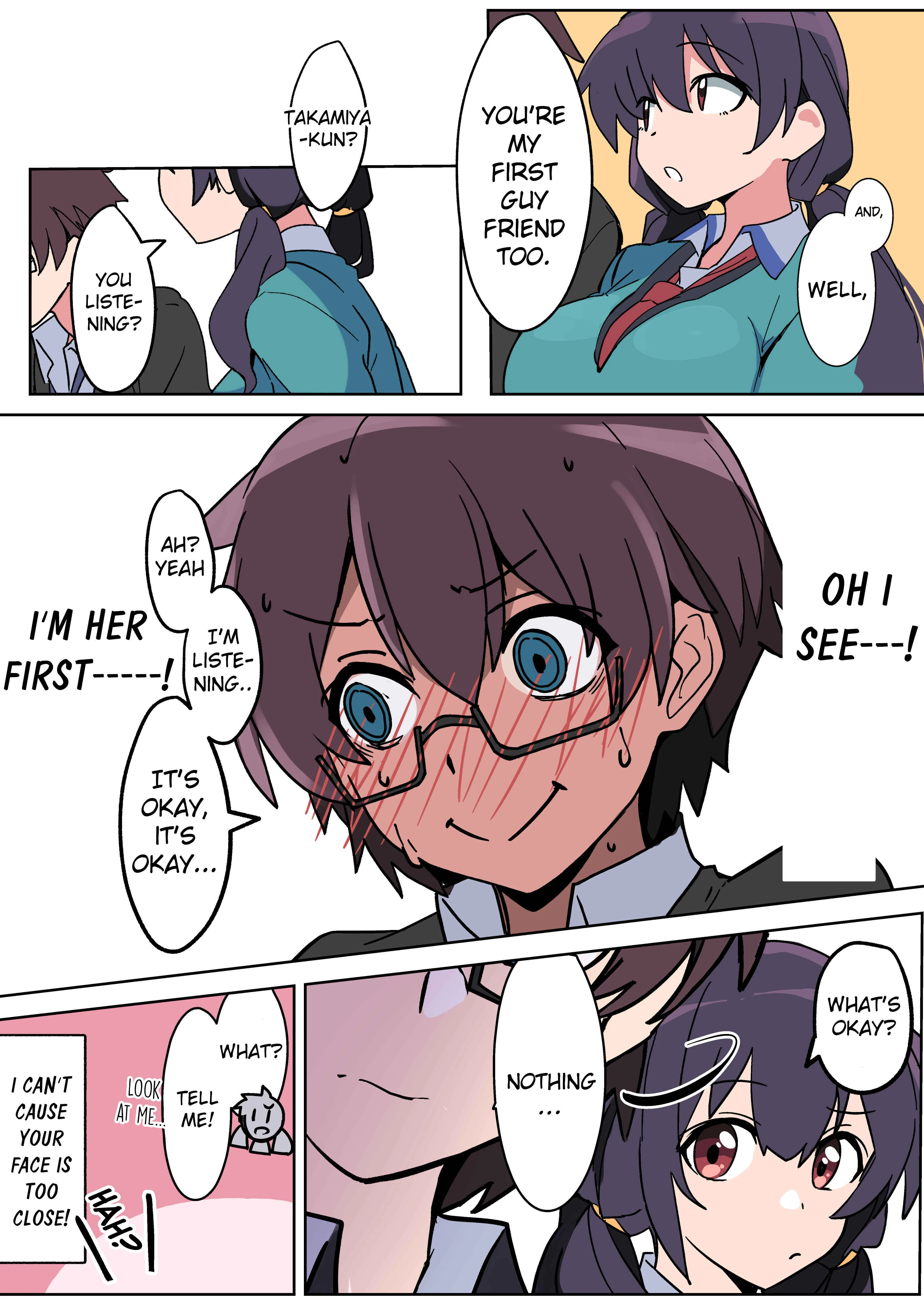 Vivid Line Chapter 2: About the Case When the Female Friend Brings Her Face Too Close - Page 4