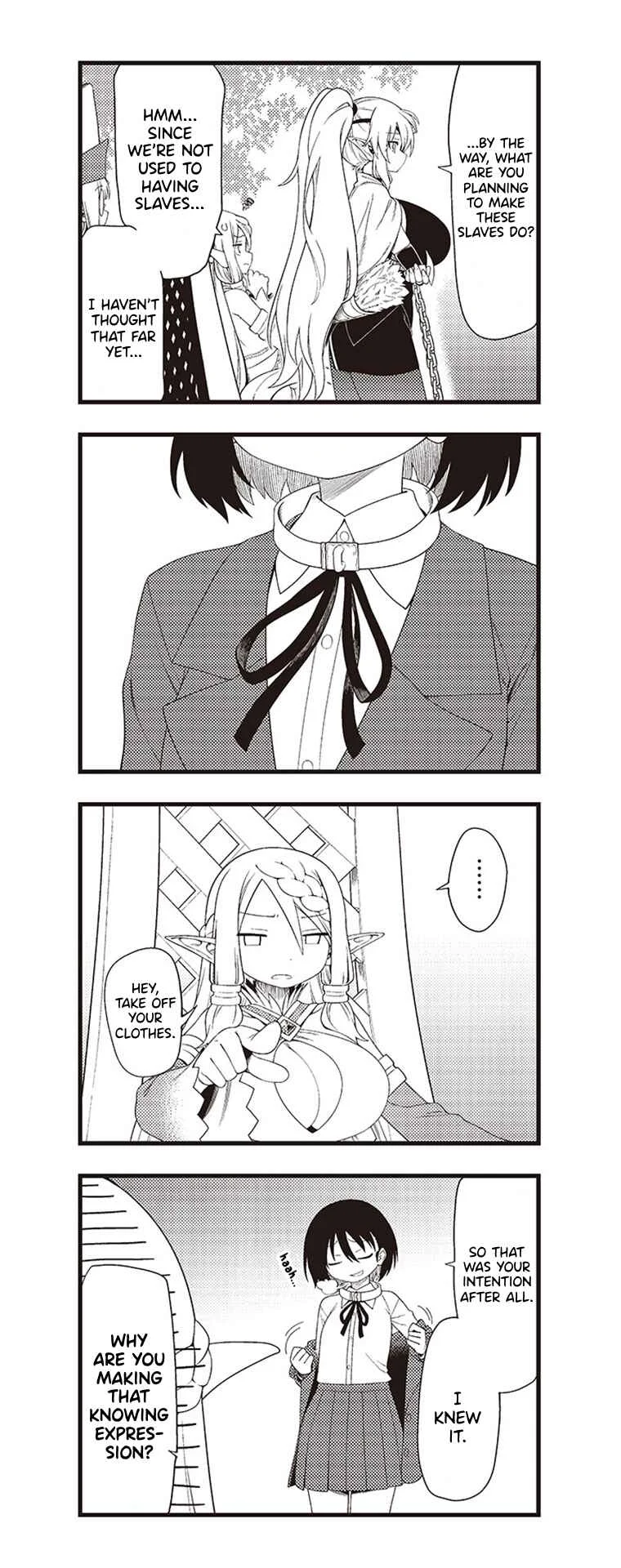 Watashi, Isekai de Dorei ni Sarechaimashita (Naki) Shikamo Goshujin-sama wa Seikaku no Warui Elf no Joou-sama! (demo Chou Bijin ← Koko Daiji) Munou Sugite Nonoshiraremakuru kedo Douryou no Orc ga Iyashi-kei dashi Sato no Elf wa Kawaiishi Kekkou Tanoshinderu Watashi desu. Chapter 1 - Page 11