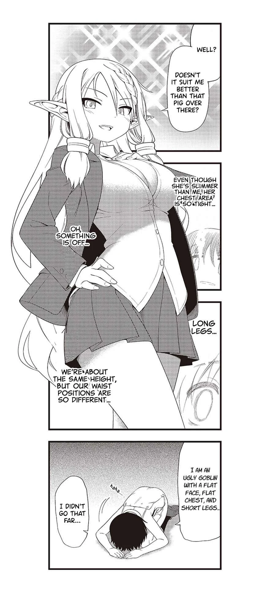 Watashi, Isekai de Dorei ni Sarechaimashita (Naki) Shikamo Goshujin-sama wa Seikaku no Warui Elf no Joou-sama! (demo Chou Bijin ← Koko Daiji) Munou Sugite Nonoshiraremakuru kedo Douryou no Orc ga Iyashi-kei dashi Sato no Elf wa Kawaiishi Kekkou Tanoshinderu Watashi desu. Chapter 1 - Page 13