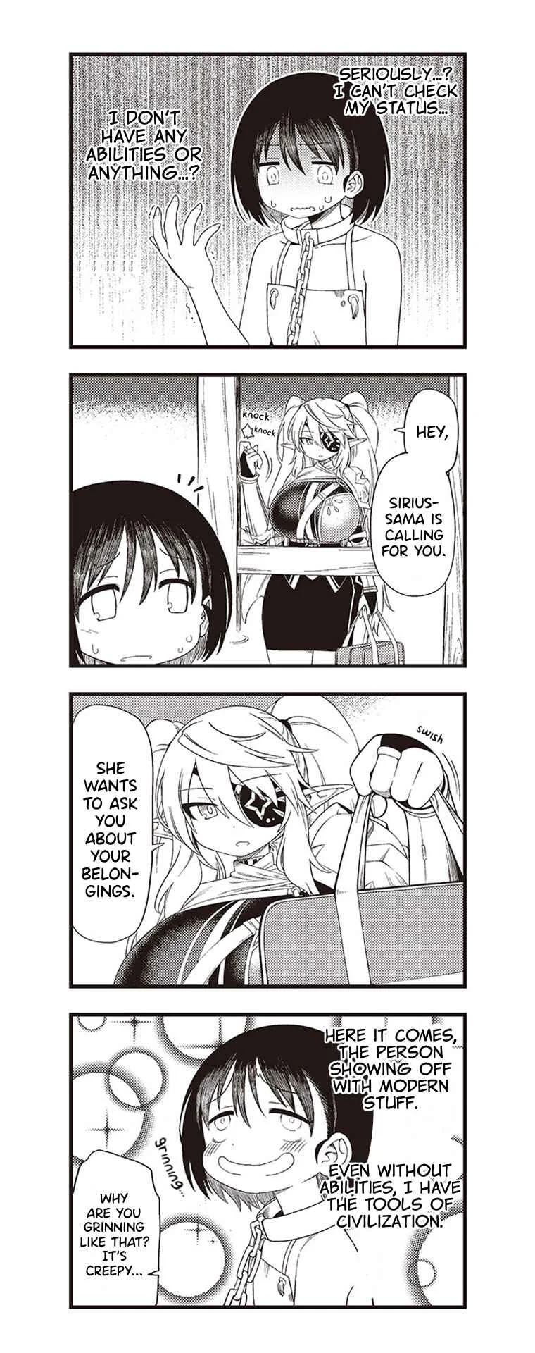 Watashi, Isekai de Dorei ni Sarechaimashita (Naki) Shikamo Goshujin-sama wa Seikaku no Warui Elf no Joou-sama! (demo Chou Bijin ← Koko Daiji) Munou Sugite Nonoshiraremakuru kedo Douryou no Orc ga Iyashi-kei dashi Sato no Elf wa Kawaiishi Kekkou Tanoshinderu Watashi desu. Chapter 2 - Page 2