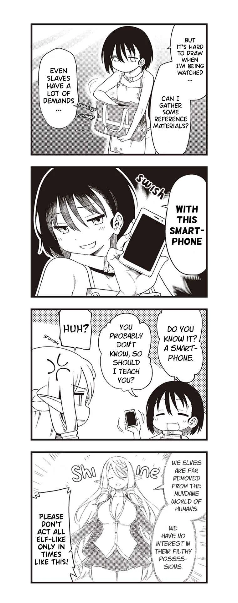 Watashi, Isekai de Dorei ni Sarechaimashita (Naki) Shikamo Goshujin-sama wa Seikaku no Warui Elf no Joou-sama! (demo Chou Bijin ← Koko Daiji) Munou Sugite Nonoshiraremakuru kedo Douryou no Orc ga Iyashi-kei dashi Sato no Elf wa Kawaiishi Kekkou Tanoshinderu Watashi desu. Chapter 2 - Page 8