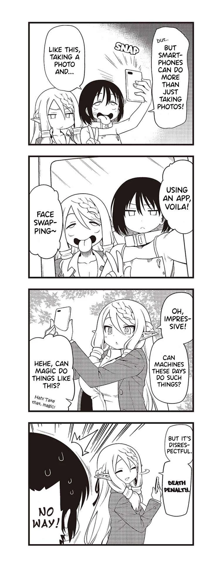 Watashi, Isekai de Dorei ni Sarechaimashita (Naki) Shikamo Goshujin-sama wa Seikaku no Warui Elf no Joou-sama! (demo Chou Bijin ← Koko Daiji) Munou Sugite Nonoshiraremakuru kedo Douryou no Orc ga Iyashi-kei dashi Sato no Elf wa Kawaiishi Kekkou Tanoshinderu Watashi desu. Chapter 2 - Page 10