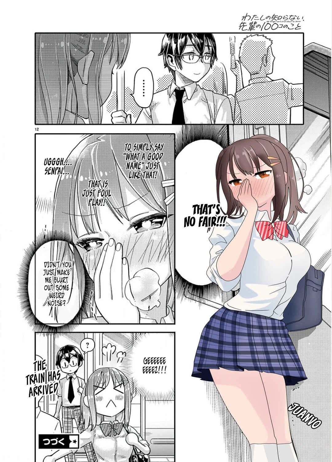 Watashi no Shiranai, Senpai no 100 Ko no Koto Chapter 4: What's Your Name Senpai? - Page 12
