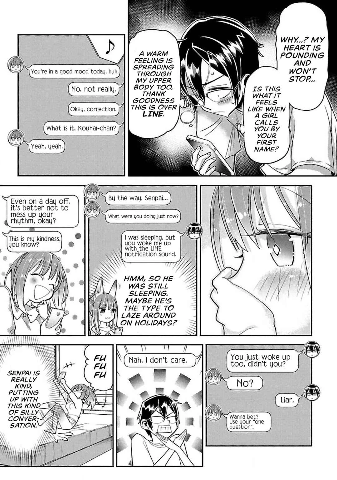 Watashi no Shiranai, Senpai no 100 Ko no Koto Chapter 5: Have you ever had a 1-on-1 LINE conversation with another female? - Page 3