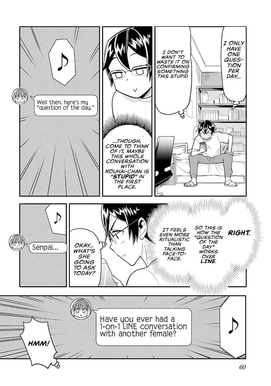 Watashi no Shiranai, Senpai no 100 Ko no Koto Chapter 5: Have you ever had a 1-on-1 LINE conversation with another female? - Page 4
