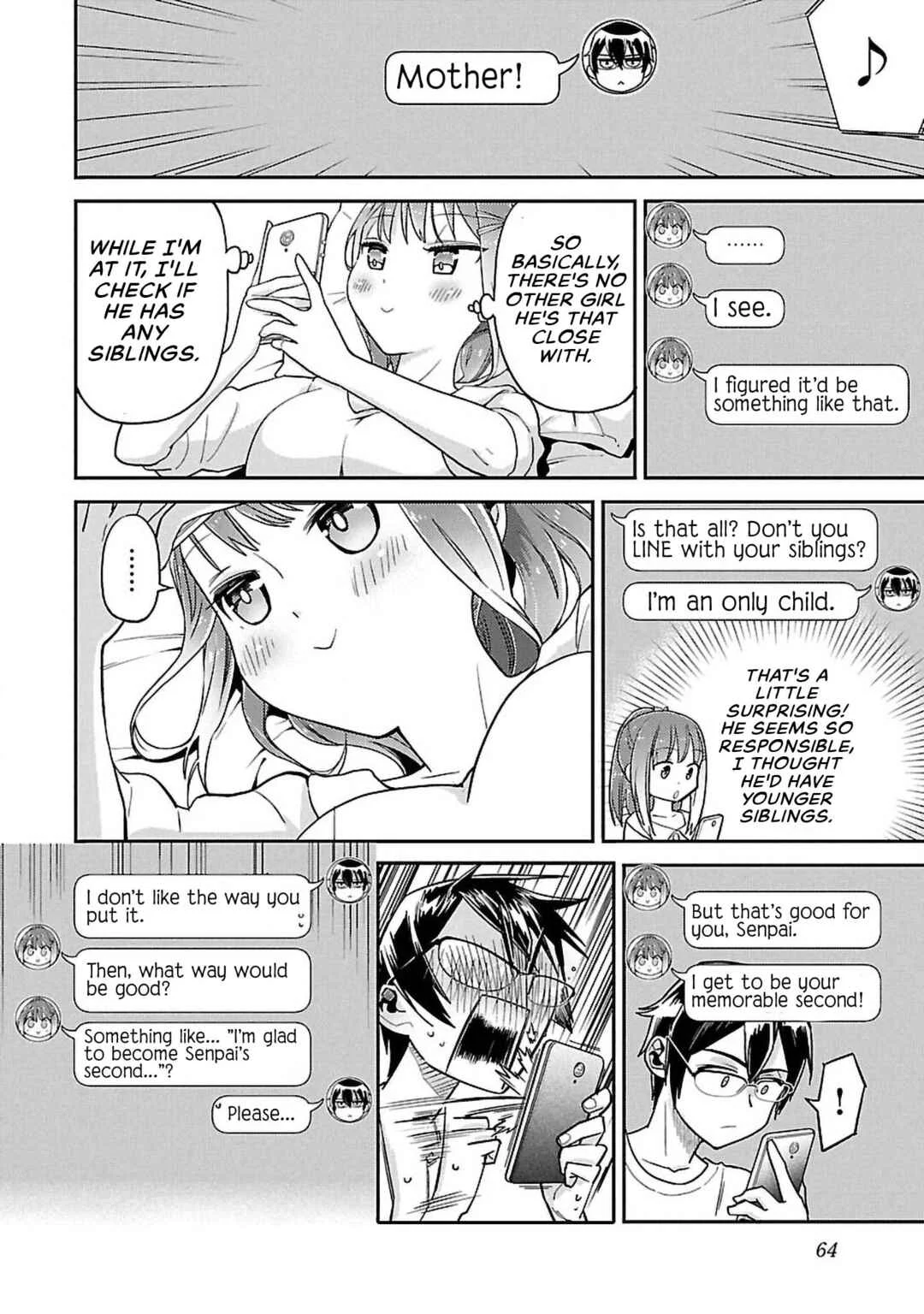 Watashi no Shiranai, Senpai no 100 Ko no Koto Chapter 5: Have you ever had a 1-on-1 LINE conversation with another female? - Page 7