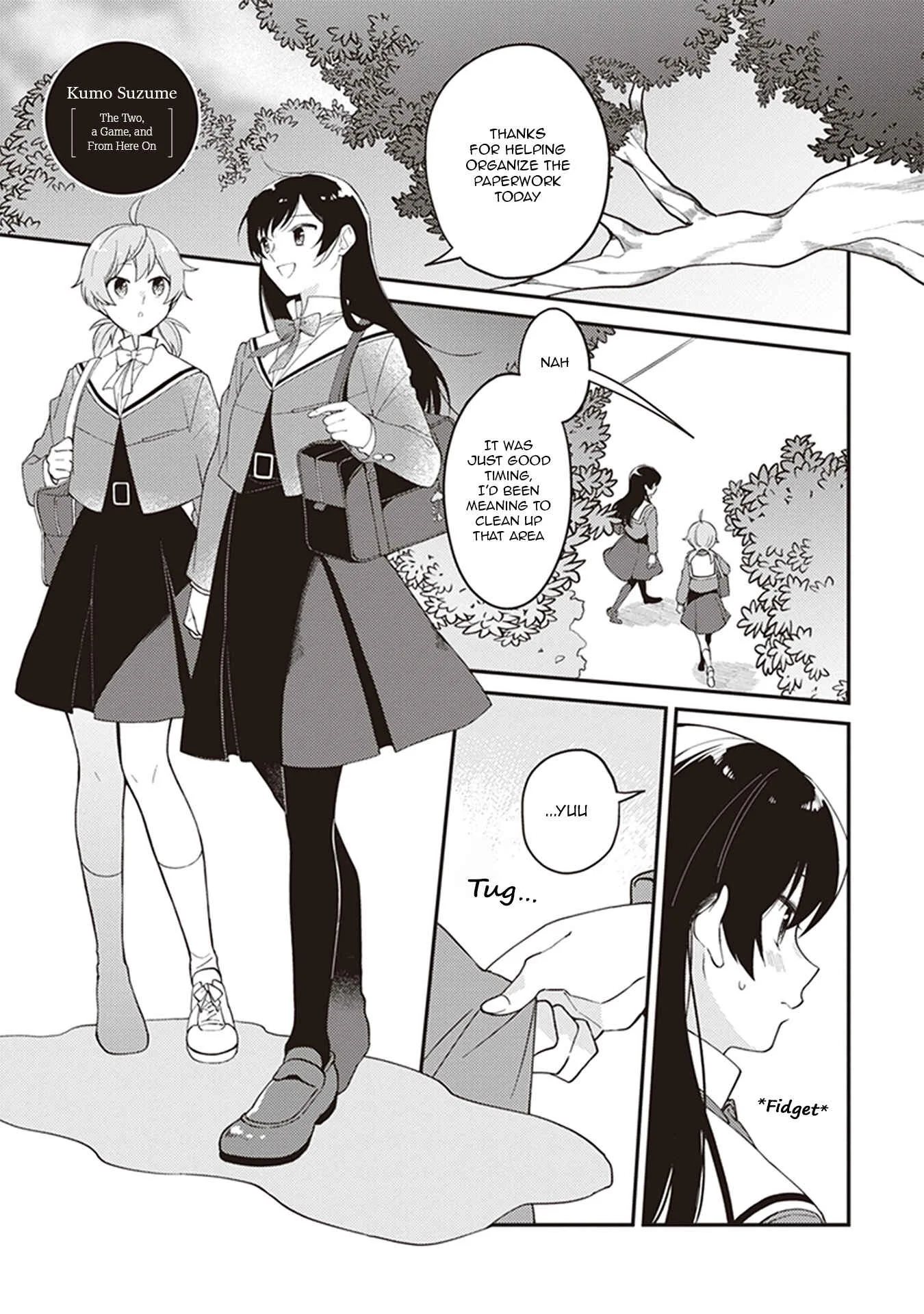 Yagate Kimi ni Naru Koushiki Comic AnthologyBloom Into You Anthology Chapter 2: The Two, a Game, and From Here On - Page 1