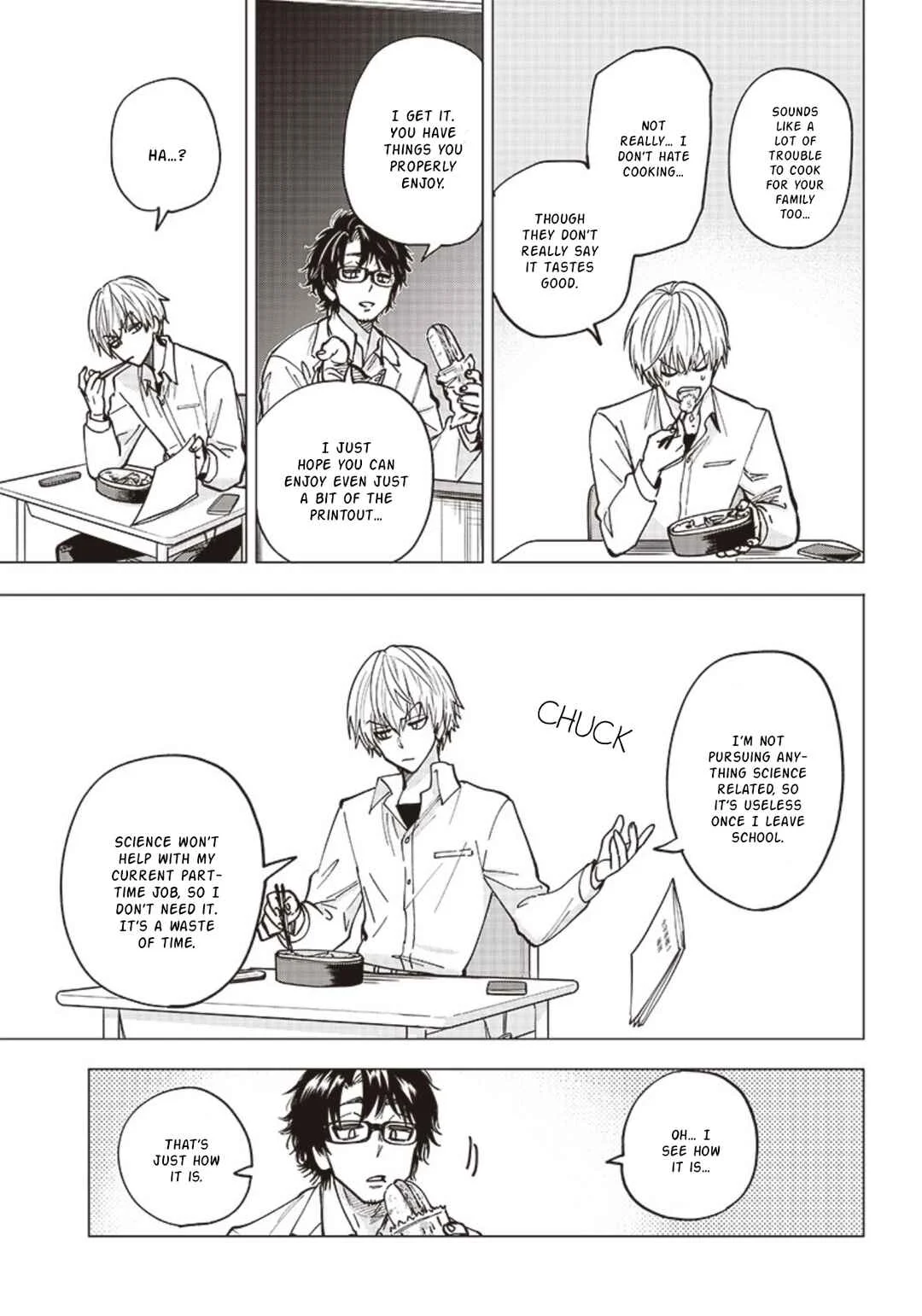 Yankee-kun to Kagaku Gohan Chapter 1: 1st Period: Water-bath Cooked Omurice - Page 27