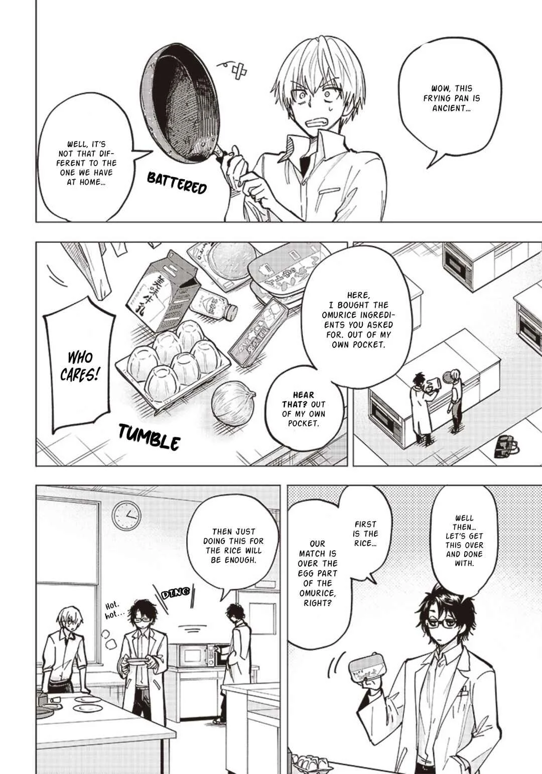 Yankee-kun to Kagaku Gohan Chapter 1: 1st Period: Water-bath Cooked Omurice - Page 34
