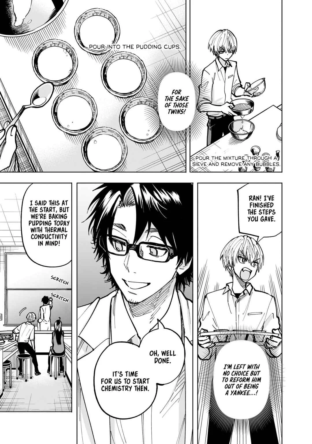 Yankee-kun to Kagaku Gohan Chapter 3: 3rd Period: Thermal conducted old-fashioned pudding - Page 16