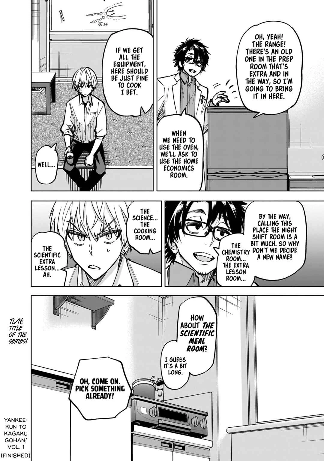 Yankee-kun to Kagaku Gohan Chapter 4: Contrastive effect of Salt & Coffee - Page 38