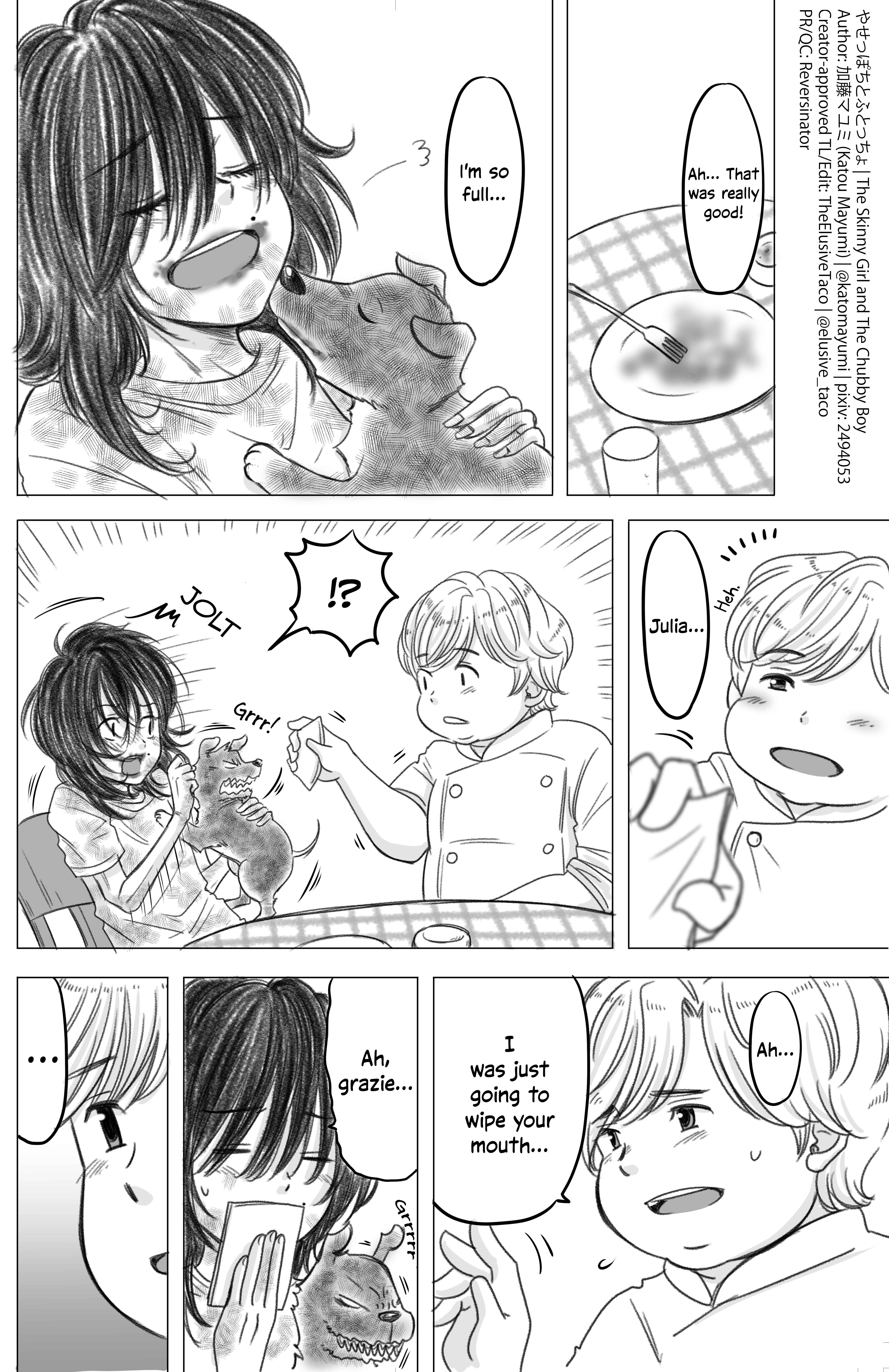 Yaseppochi to Futoccyo (Pre-Serialization) Chapter 2 - Page 1