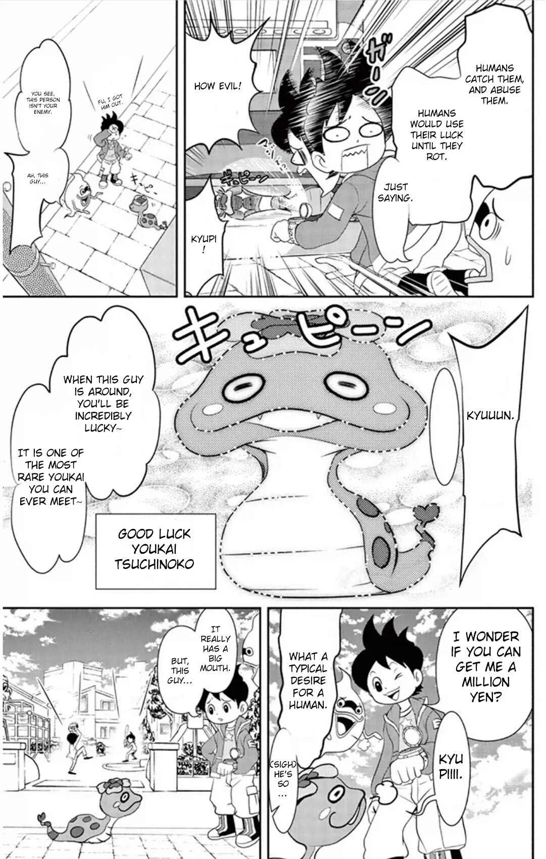 Yo-kai Watch Chapter 6: Keitas Lucky Day - Rare Youkai Tsuchinoko - Page 9