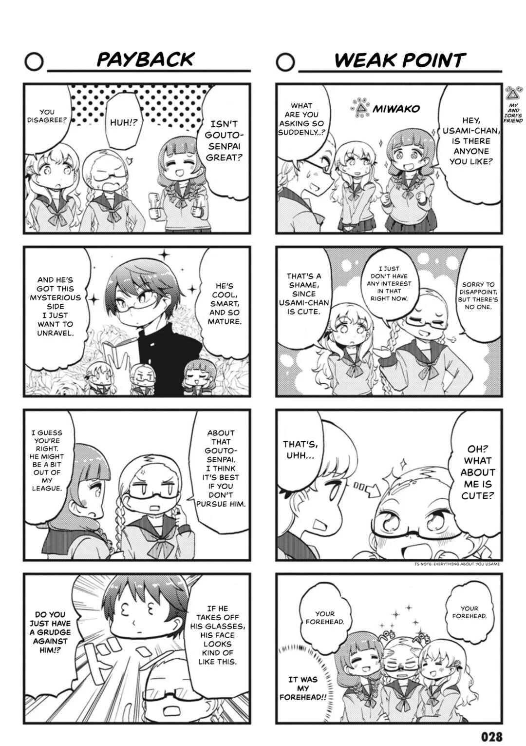 Yonkoma 13 Kihei Bouei-ken!! ~Kochira Sector X~ Chapter 3: The Forehead, The Yankee and Some Lost Memories - Page 3