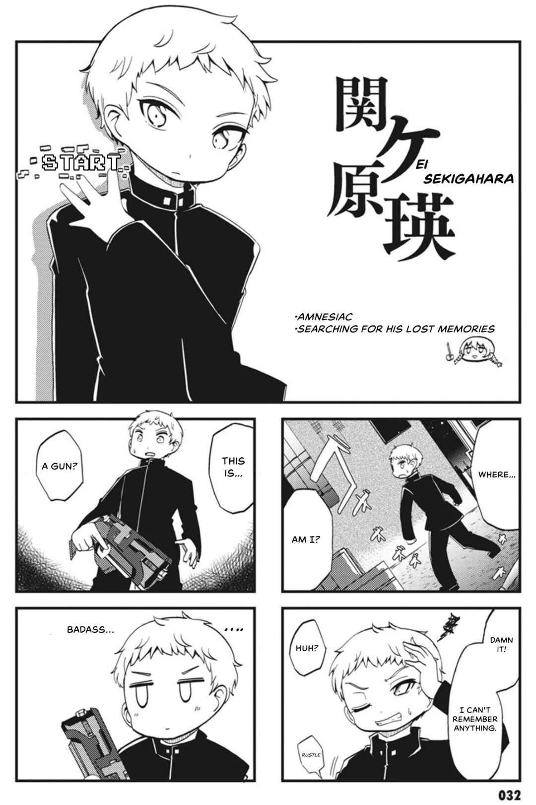 Yonkoma 13 Kihei Bouei-ken!! ~Kochira Sector X~ Chapter 3: The Forehead, The Yankee and Some Lost Memories - Page 6