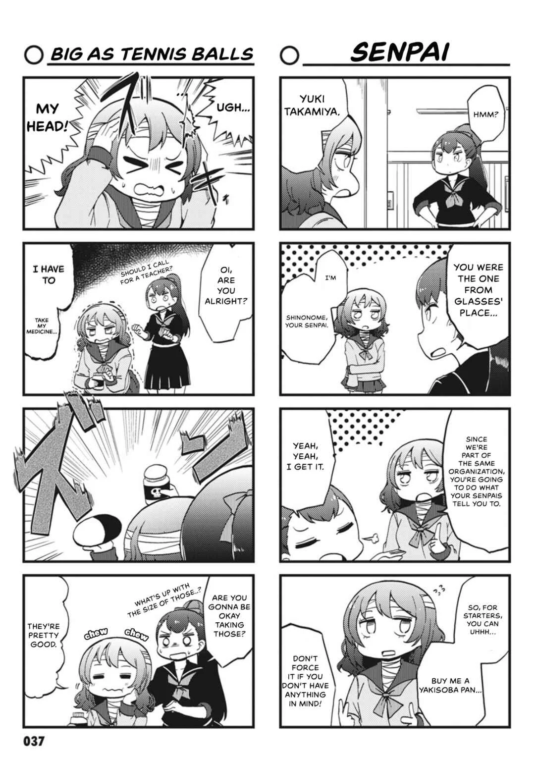 Yonkoma 13 Kihei Bouei-ken!! ~Kochira Sector X~ Chapter 4: Please take the prescribed dosage - Page 2