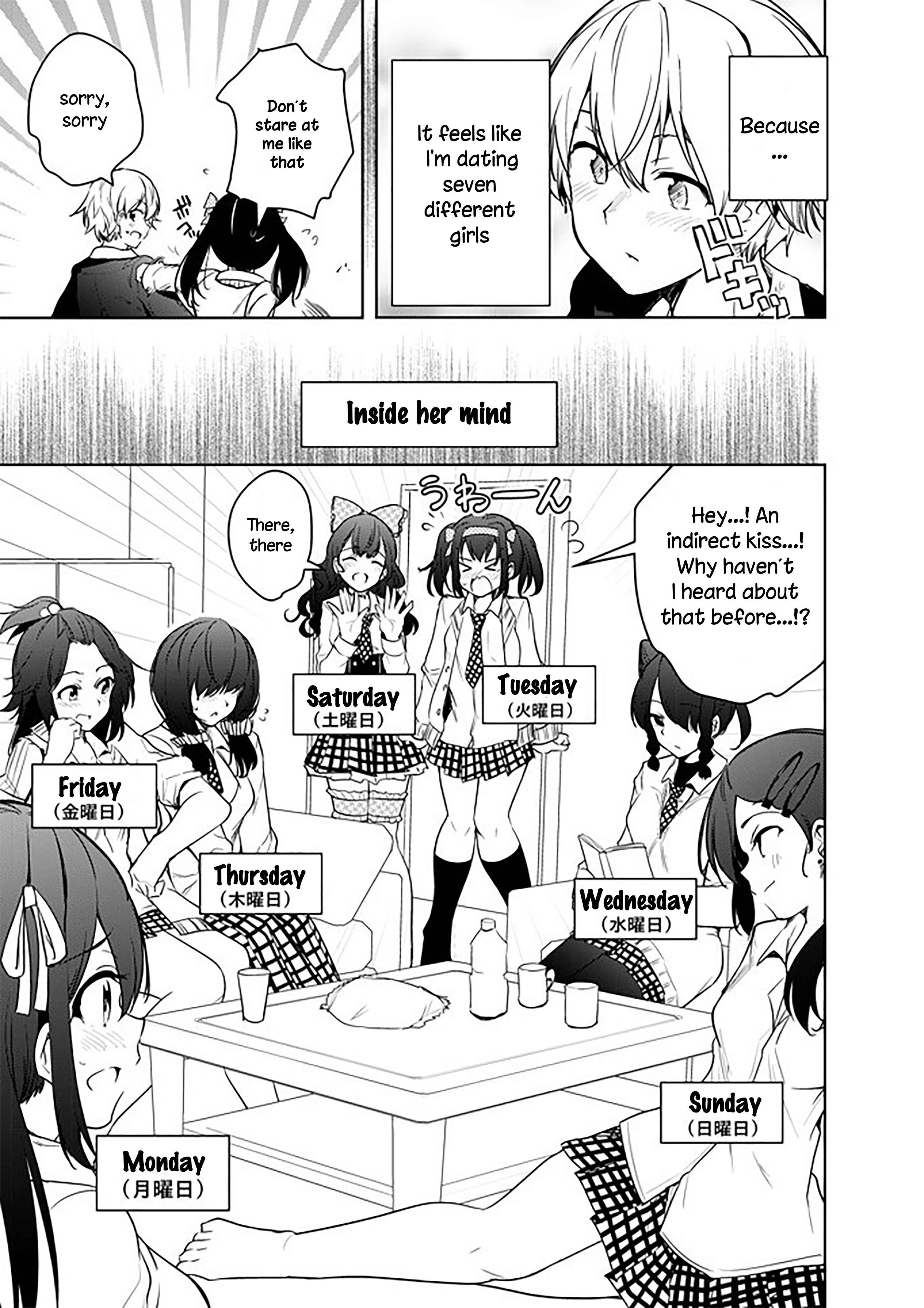 Youbi Goto ni Jinkaku ga Irekawaru Kanojo no Manga Chapter 1 - Page 4