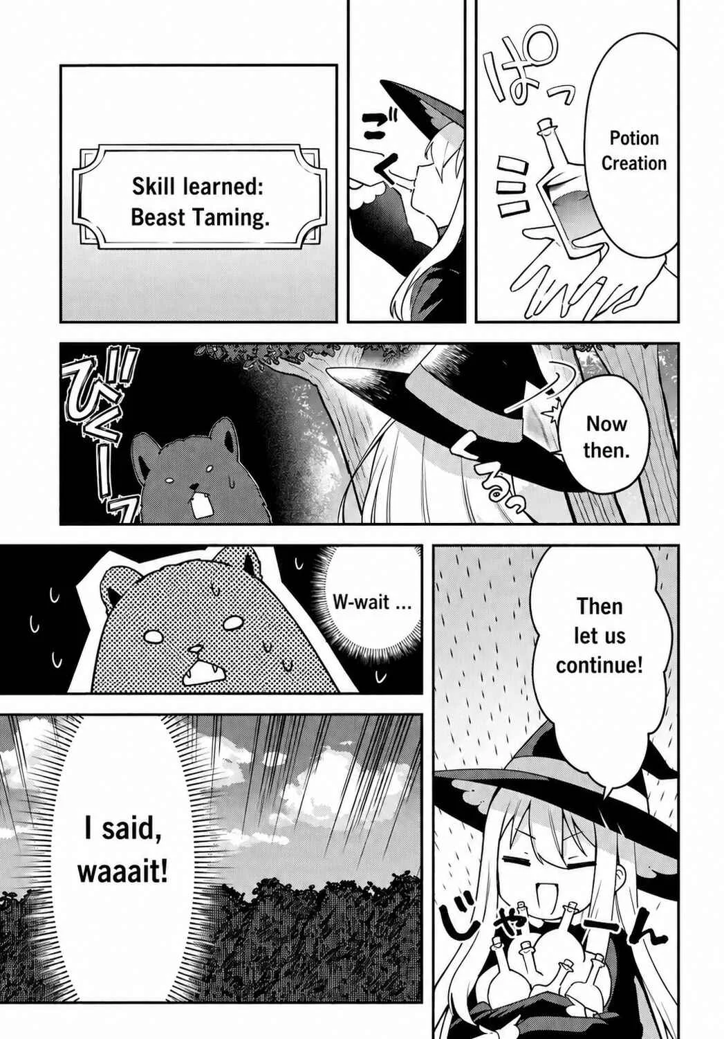 Youjo na Majo to Mori no Kuma-san: Isekai de Potion Tsukutte Nonbiri Slow Life ga Shitai no jaga? Chapter 1: The little Witch and the forest bear - Page 41
