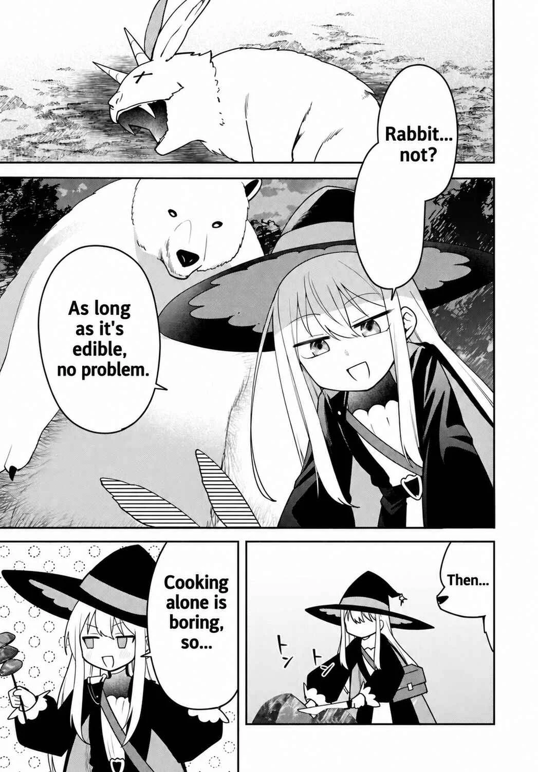 Youjo na Majo to Mori no Kuma-san: Isekai de Potion Tsukutte Nonbiri Slow Life ga Shitai no jaga? Chapter 2.2 - Page 13