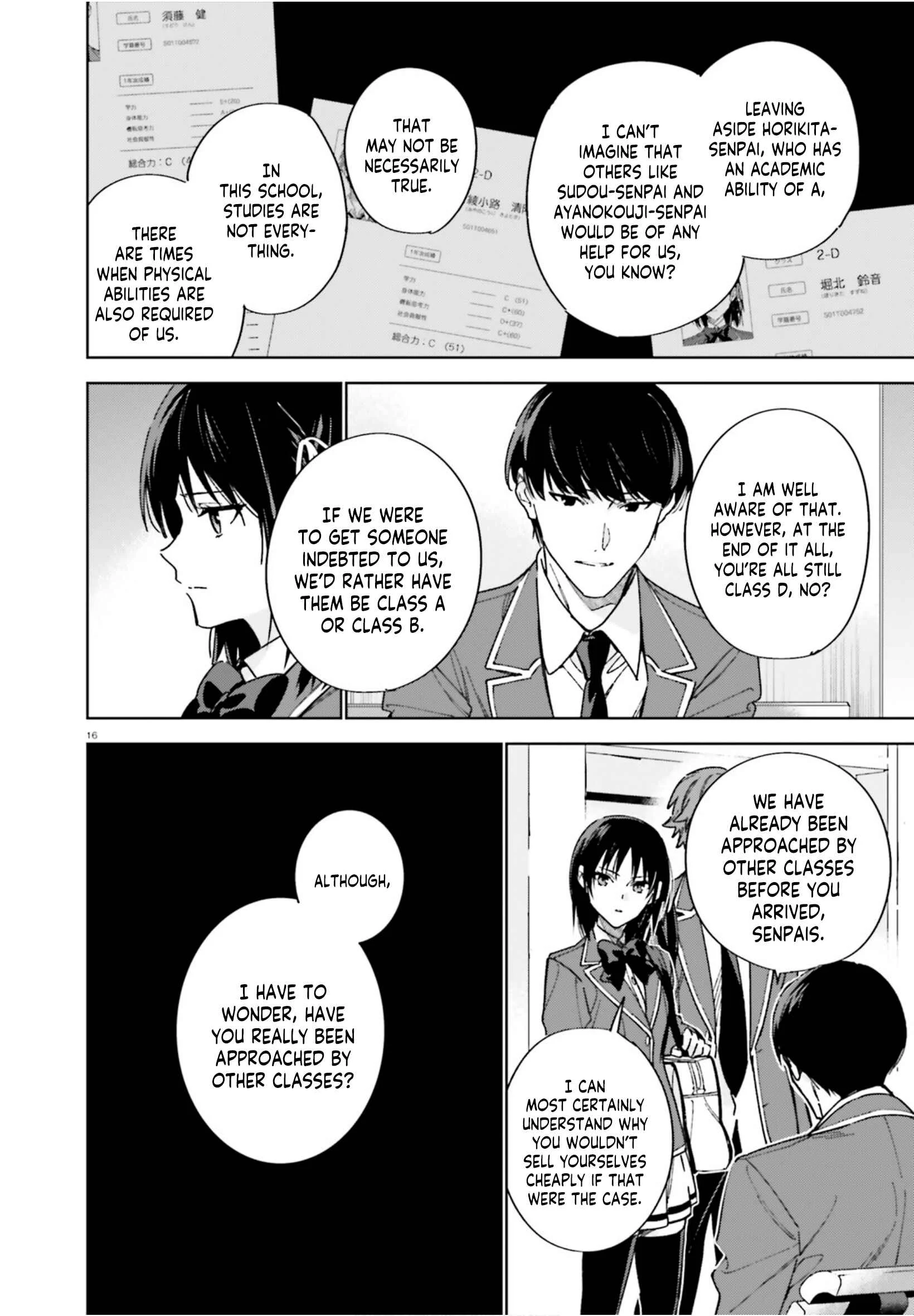 Youkoso Jitsuryoku Shijou Shugi no Kyoushitsu e: 2-nensei-hen Chapter 4: Room 4 - Page 17