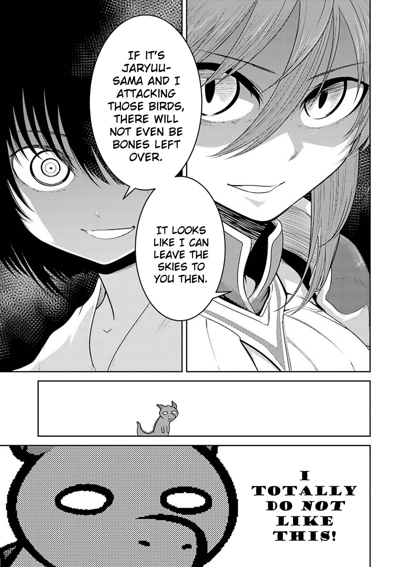 Yowai 5000-nen no Soushoku Dragon, Iware naki Jaryuu Nintei: Yada Kono Ikenie, Hito no Hanashi wo Kiite Kurenai Chapter 3: "Jaryuu Reivendia" My Name Sounds Something Like That (I Just Found Out Too) - Page 14