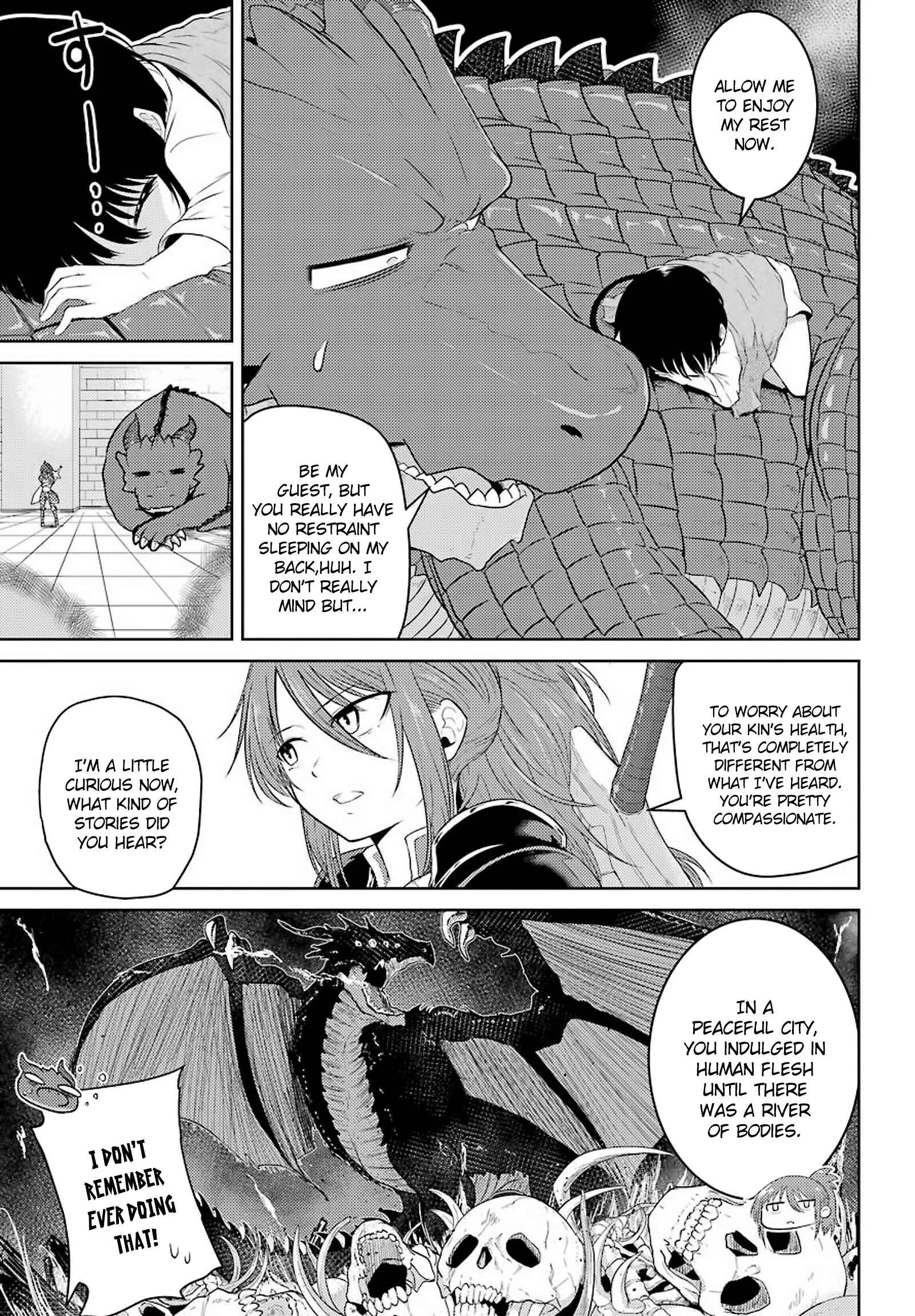 Yowai 5000-nen no Soushoku Dragon, Iware naki Jaryuu Nintei: Yada Kono Ikenie, Hito no Hanashi wo Kiite Kurenai Chapter 3: "Jaryuu Reivendia" My Name Sounds Something Like That (I Just Found Out Too) - Page 24