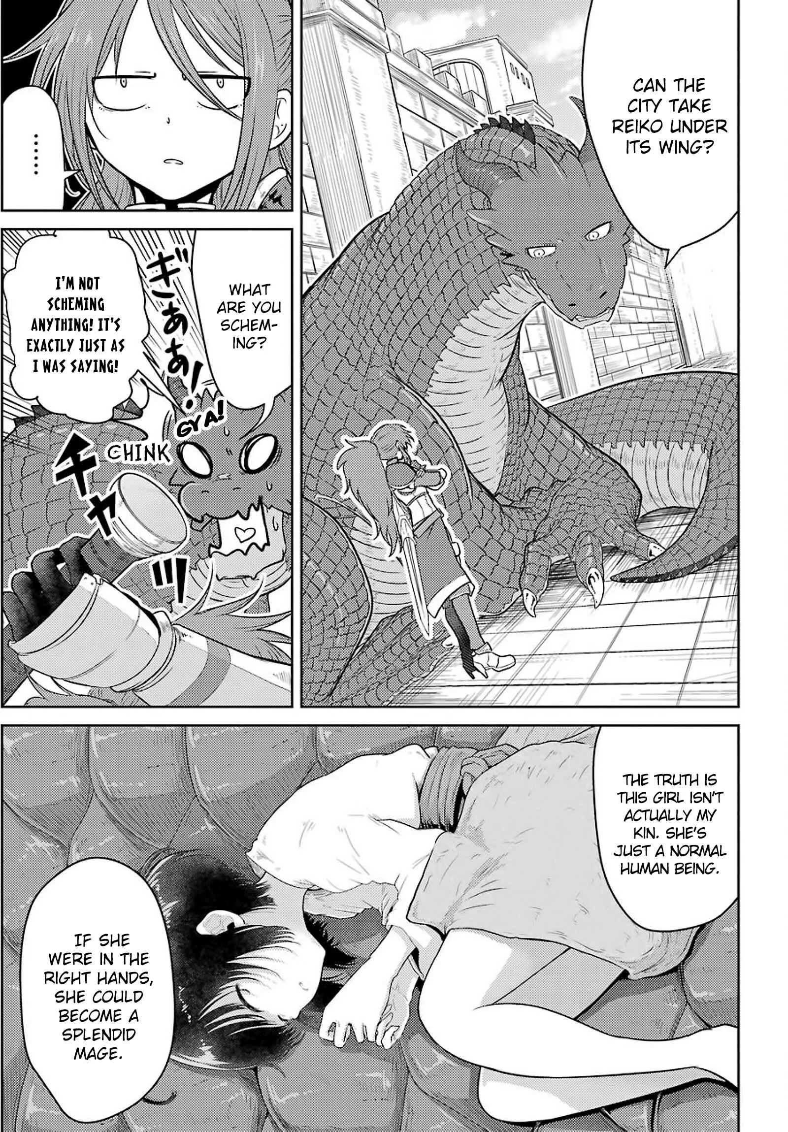 Yowai 5000-nen no Soushoku Dragon, Iware naki Jaryuu Nintei: Yada Kono Ikenie, Hito no Hanashi wo Kiite Kurenai Chapter 3: "Jaryuu Reivendia" My Name Sounds Something Like That (I Just Found Out Too) - Page 26