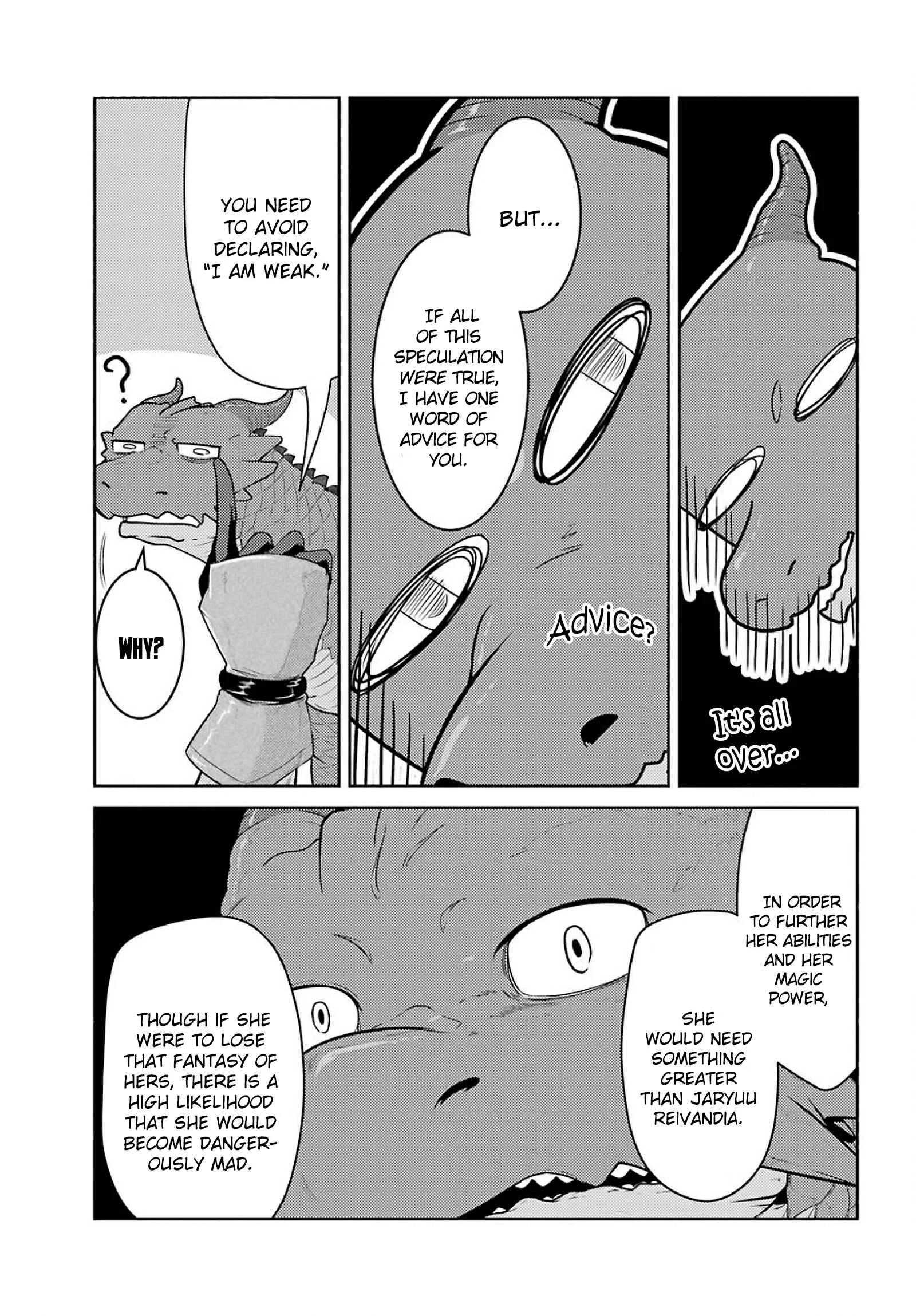 Yowai 5000-nen no Soushoku Dragon, Iware naki Jaryuu Nintei: Yada Kono Ikenie, Hito no Hanashi wo Kiite Kurenai Chapter 3: "Jaryuu Reivendia" My Name Sounds Something Like That (I Just Found Out Too) - Page 34
