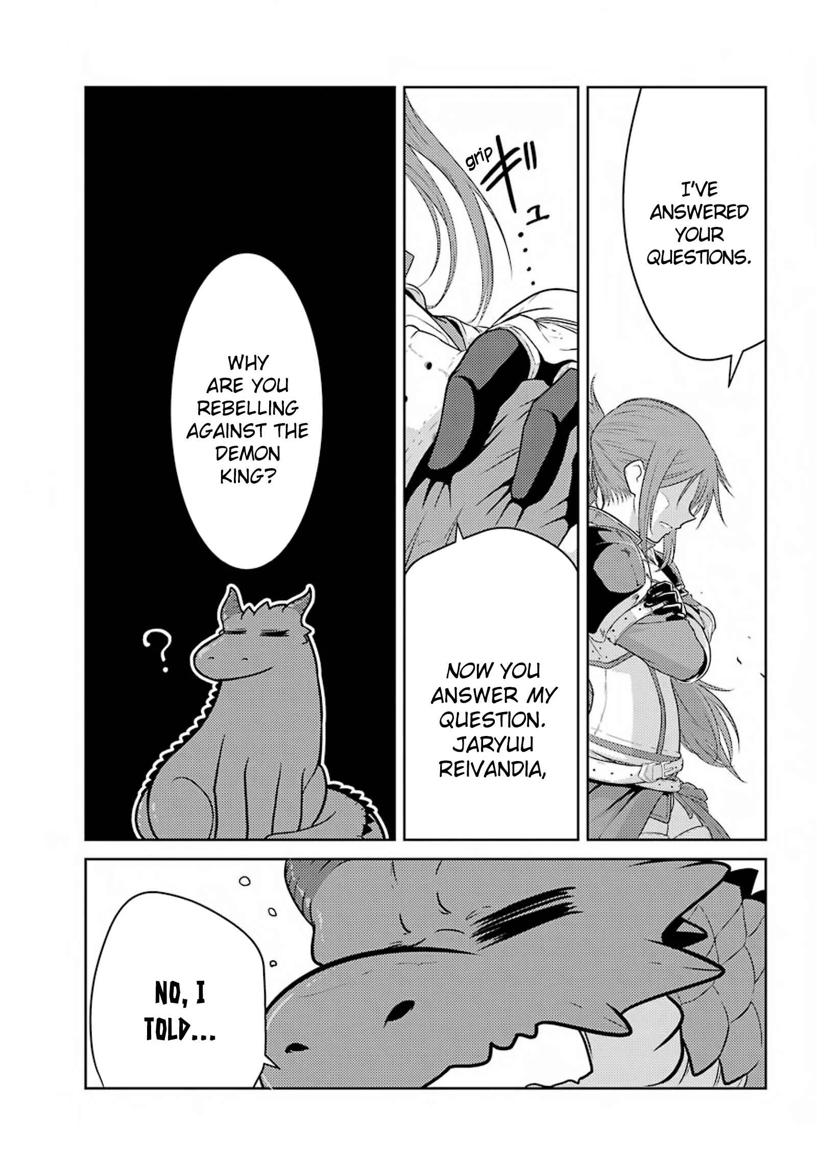 Yowai 5000-nen no Soushoku Dragon, Iware naki Jaryuu Nintei: Yada Kono Ikenie, Hito no Hanashi wo Kiite Kurenai Chapter 3: "Jaryuu Reivendia" My Name Sounds Something Like That (I Just Found Out Too) - Page 36