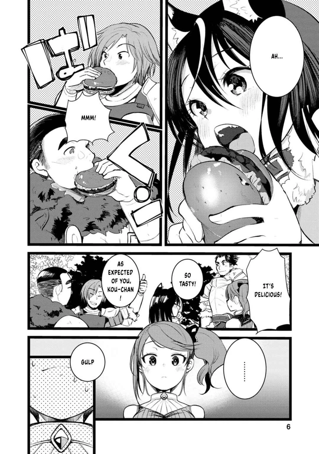 Yuusha ni Narenakatta Sanbaka Trio wa, Kyou mo Otoko Meshi wo Koshiraeru. Chapter 1 - Page 9