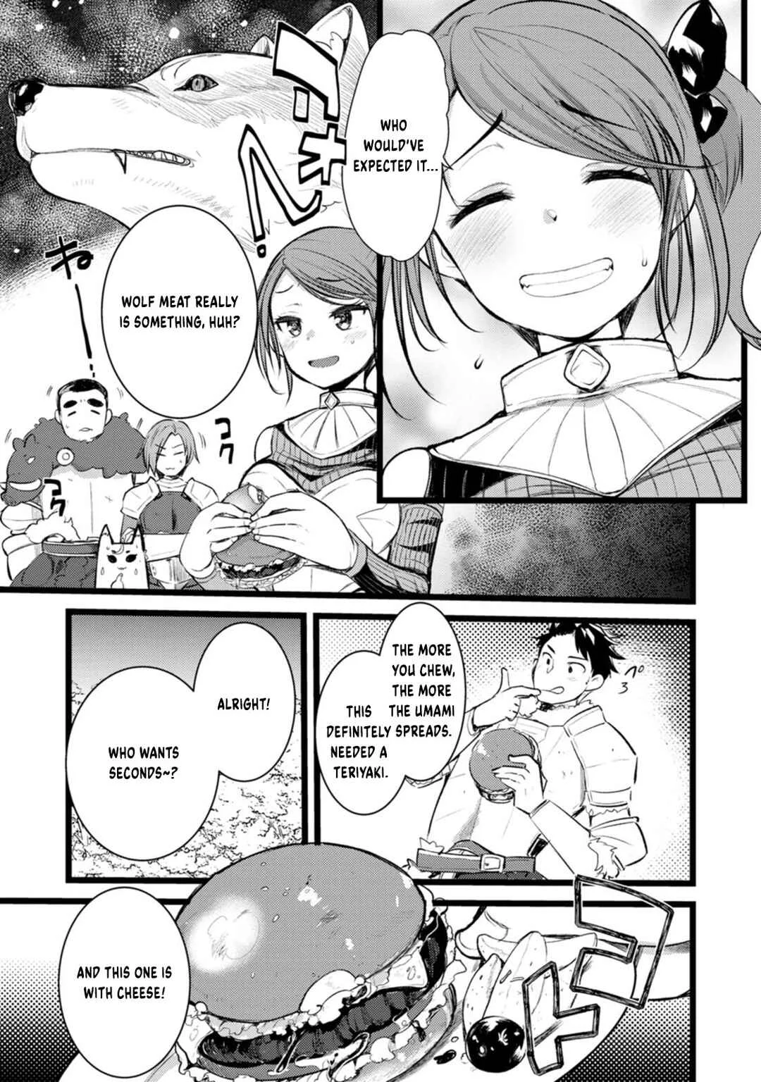 Yuusha ni Narenakatta Sanbaka Trio wa, Kyou mo Otoko Meshi wo Koshiraeru. Chapter 1 - Page 12