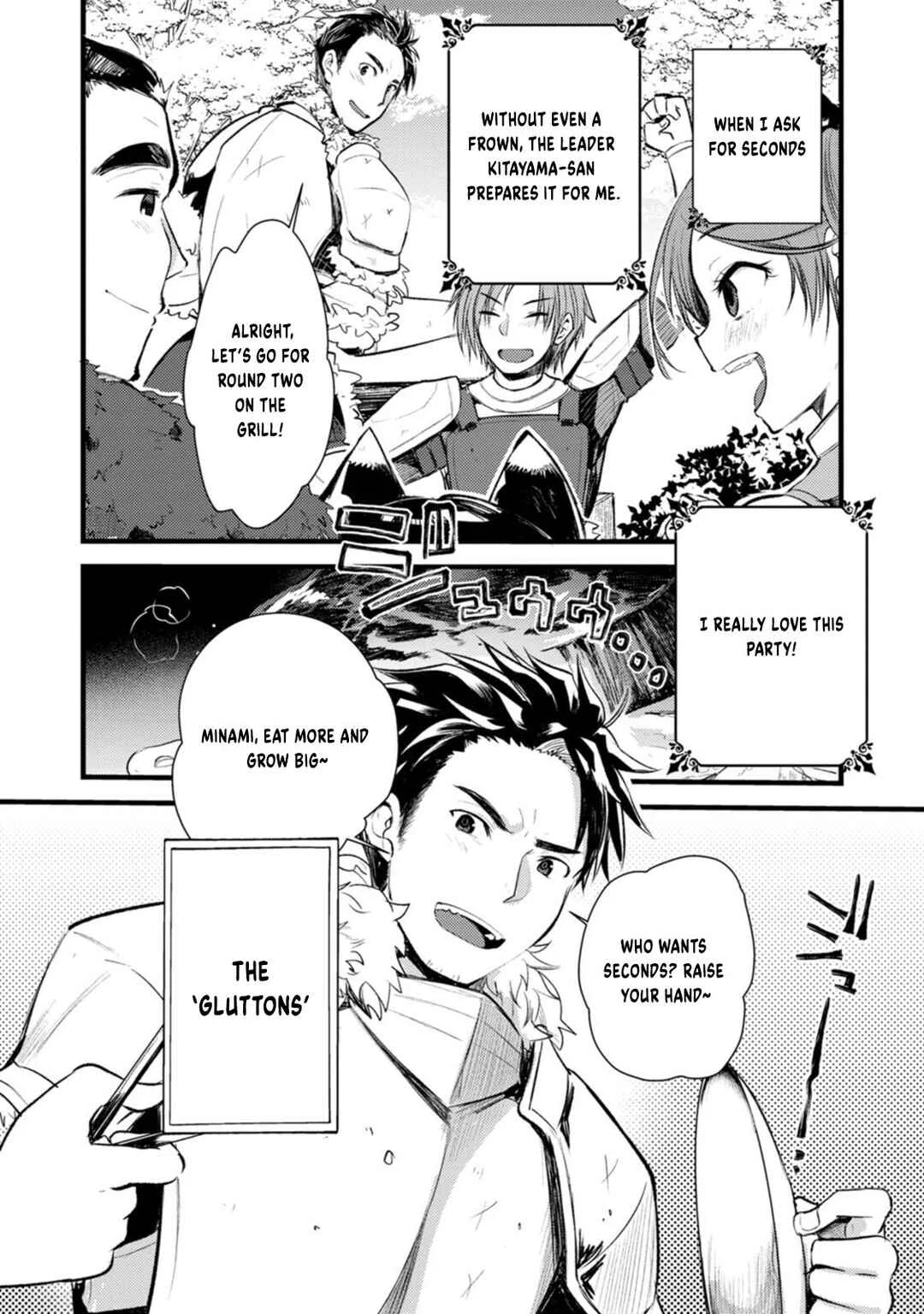 Yuusha ni Narenakatta Sanbaka Trio wa, Kyou mo Otoko Meshi wo Koshiraeru. Chapter 1 - Page 25