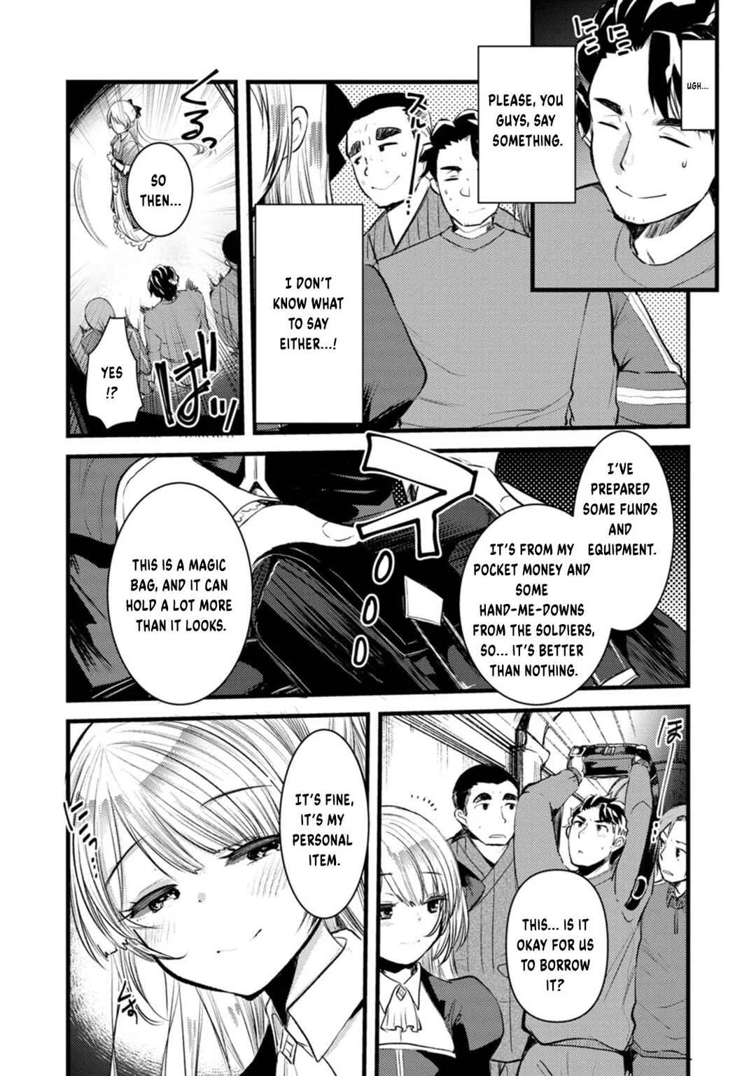 Yuusha ni Narenakatta Sanbaka Trio wa, Kyou mo Otoko Meshi wo Koshiraeru. Chapter 2 - Page 5
