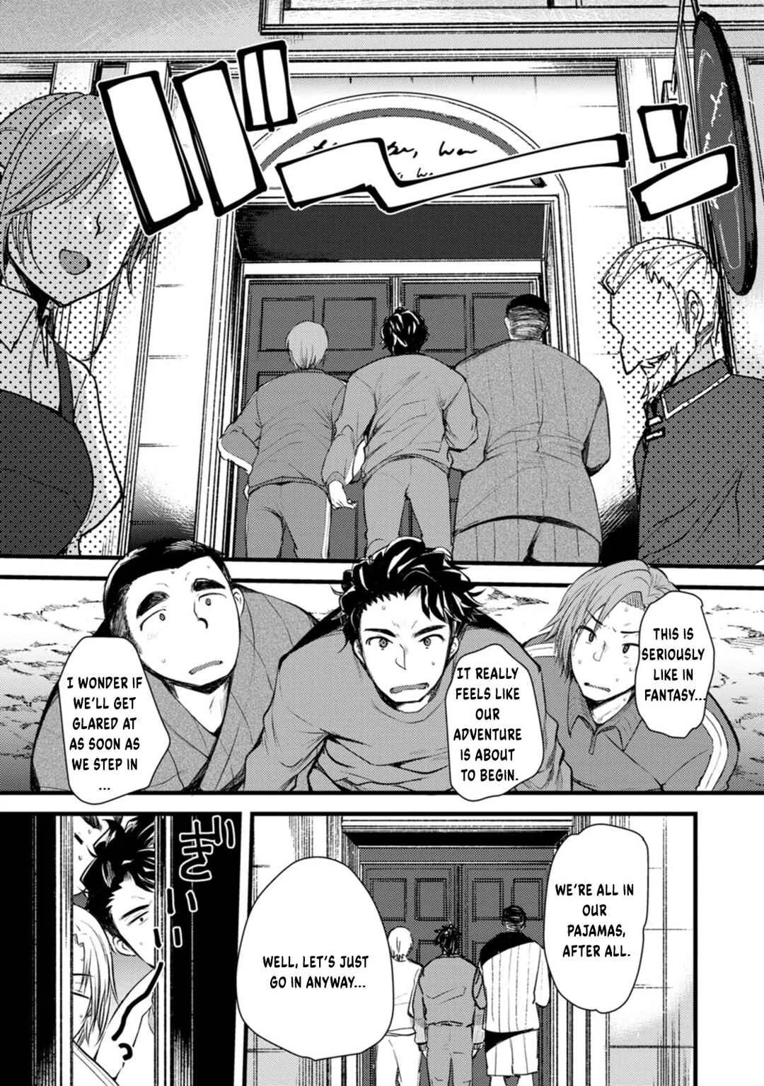 Yuusha ni Narenakatta Sanbaka Trio wa, Kyou mo Otoko Meshi wo Koshiraeru. Chapter 2 - Page 8