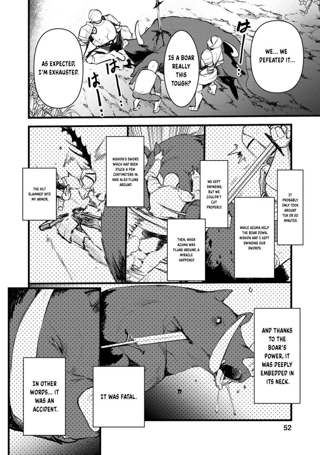 Yuusha ni Narenakatta Sanbaka Trio wa, Kyou mo Otoko Meshi wo Koshiraeru. Chapter 2 - Page 19