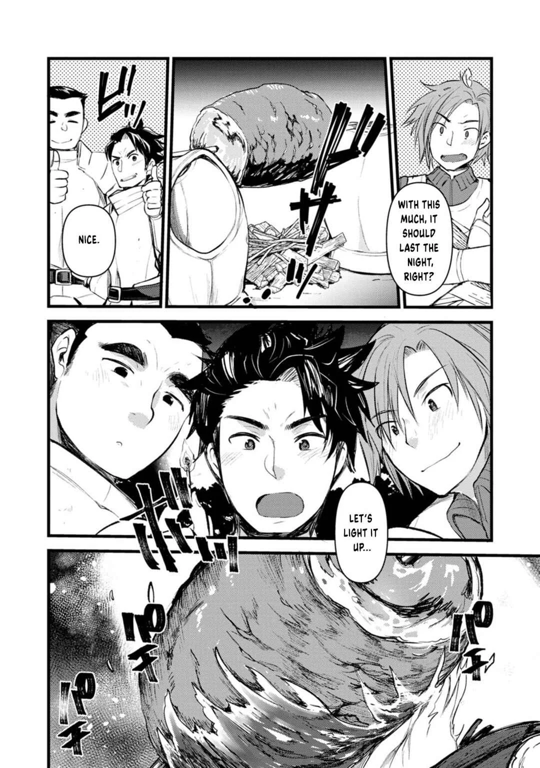 Yuusha ni Narenakatta Sanbaka Trio wa, Kyou mo Otoko Meshi wo Koshiraeru. Chapter 2 - Page 27