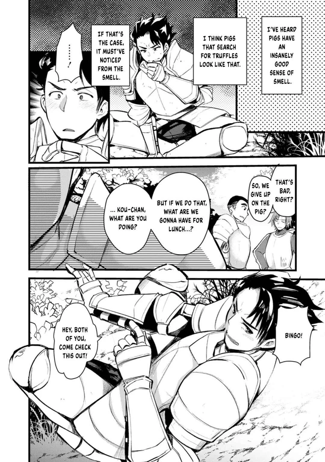 Yuusha ni Narenakatta Sanbaka Trio wa, Kyou mo Otoko Meshi wo Koshiraeru. Chapter 3 - Page 5