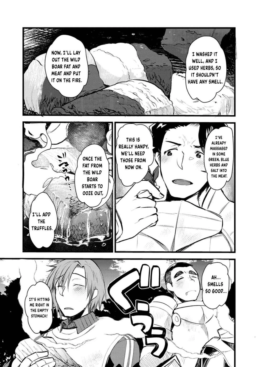 Yuusha ni Narenakatta Sanbaka Trio wa, Kyou mo Otoko Meshi wo Koshiraeru. Chapter 3 - Page 10