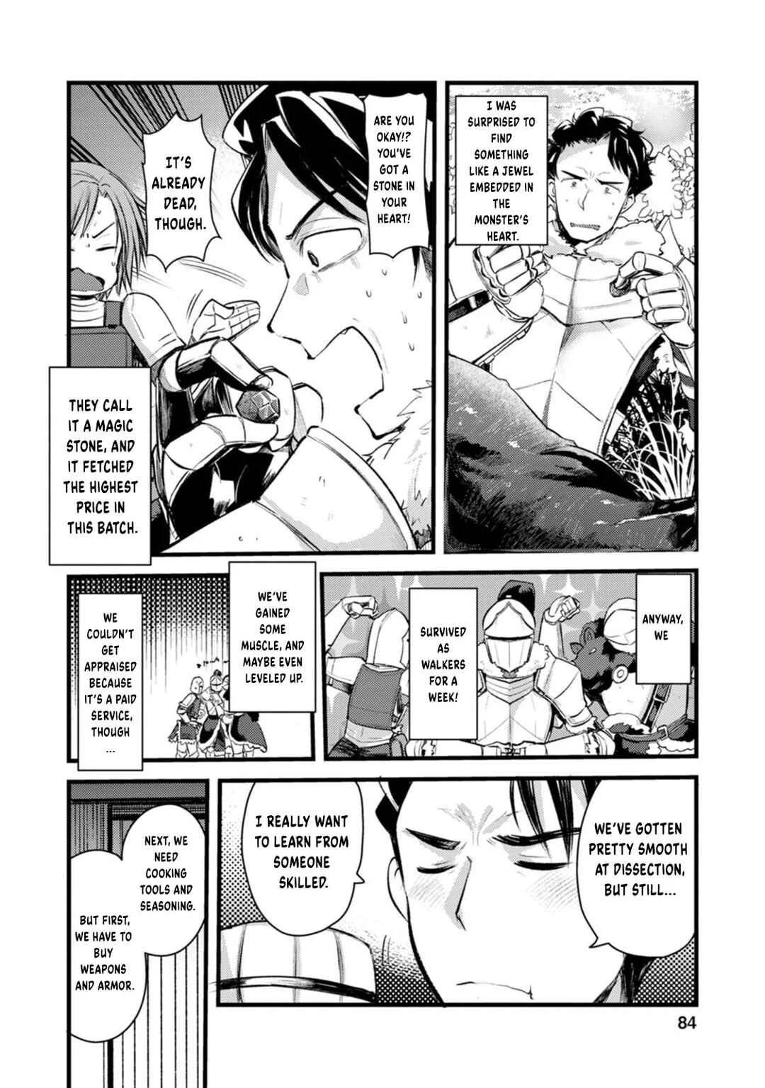 Yuusha ni Narenakatta Sanbaka Trio wa, Kyou mo Otoko Meshi wo Koshiraeru. Chapter 3 - Page 21