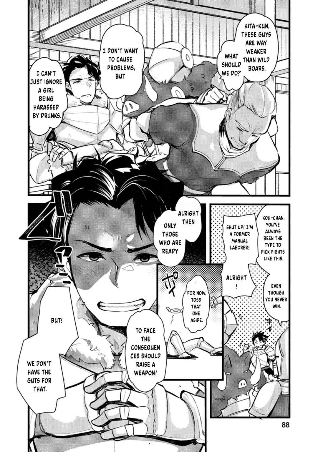 Yuusha ni Narenakatta Sanbaka Trio wa, Kyou mo Otoko Meshi wo Koshiraeru. Chapter 3 - Page 25