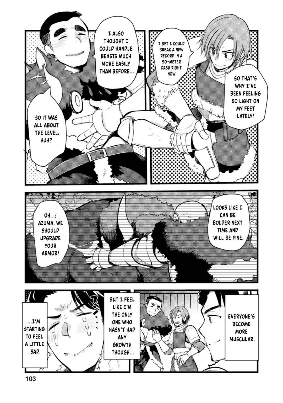 Yuusha ni Narenakatta Sanbaka Trio wa, Kyou mo Otoko Meshi wo Koshiraeru. Chapter 4 - Page 10