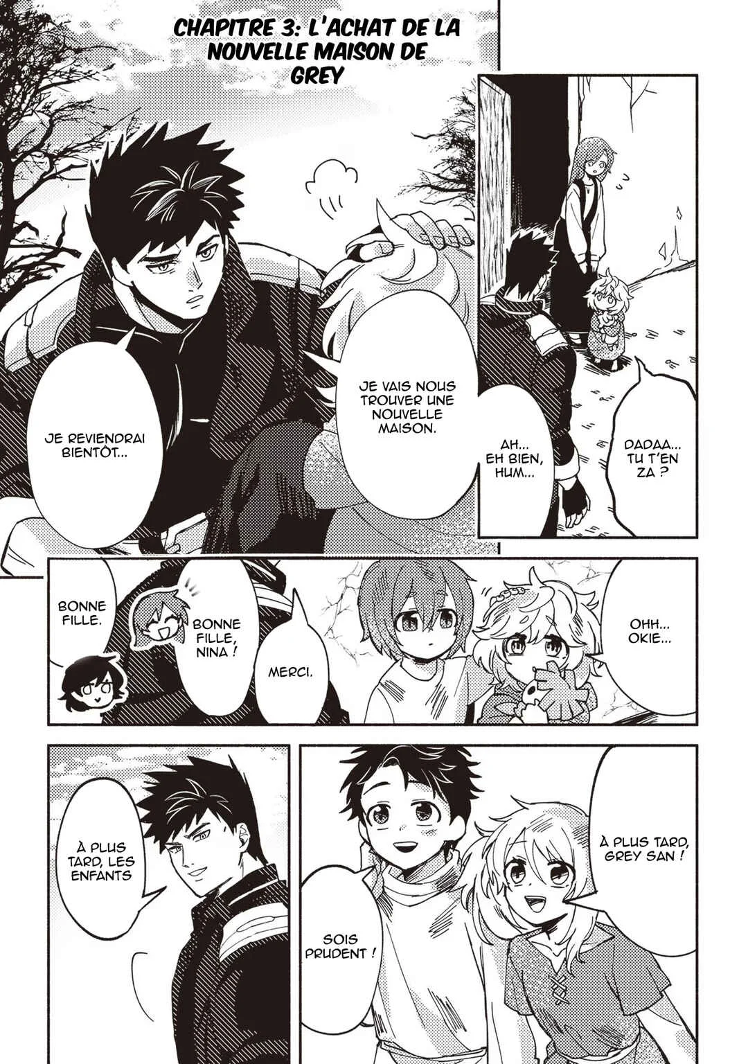 Akunin-zura Shita B-kyuu Boukensha: Shujinkou to Sono Osananajimi-tachi no Papa ni Naru Chapitre 3 - Page 1